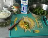 Foto del paso 1 de la receta: Polenta verde rellena