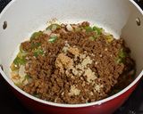 A picture of step 2 of Cooking Light's Chili Mac.