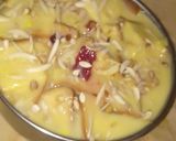 A picture of step 2 of No bake No Cook Custard Bread pie.