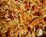 A picture of step 7 of Poha Namkeen.