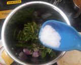 A picture of step 3 of Ulli kaaram spicy onion.