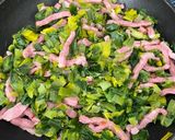 Une image de l'étape 3 de Tarte au vert de poireaux /bacon.