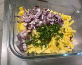 A picture of step 17 of Chicken Marinated with Two Mustards, Potatoes, and Spices.