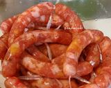 Hình bước làm 2 của món Lạp Xưởng Trứng Muối