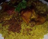 A picture of step 1 of Chicken Kabsa Dish.