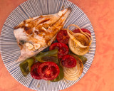 Foto del paso 7 de la receta: Dorada a la espalda al horno con verduras