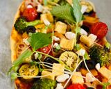 A picture of step 5 of 🍕 Japanese-Inspired Veggie Pizza with Tofu “Cottage Cheese”.