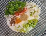 A picture of step 2 of Pearl Millet Spicy Triangles.