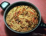 Foto del paso 22 de la receta: Espaguetis en salsa caprichosa