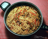 Foto del paso 22 de la receta: Espaguetis en salsa caprichosa