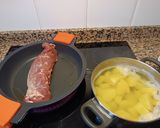 Foto del paso 2 de la receta: Gratín de patata con solomillo de cerdo