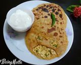 A picture of step 6 of Paneer Stuffed Parathas.
