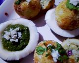 A picture of step 4 of Farali Surati pattice.
