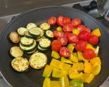 A picture of step 1 of Mediterranean Salad.