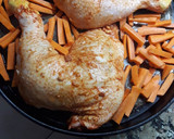 Foto del paso 3 de la receta: Pollo al horno con verduras y arroz con limón para acompañar