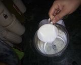A picture of step 1 of Makhaniya Lassi.