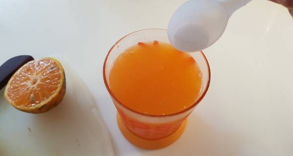 1 น้ำส้มคั้น เคลียร์ส้มตรุษจีน