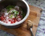 A picture of step 4 of Ragi flour chilla.