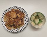 Hình bước làm 3 của món Pancake chuối / Banana pancakes