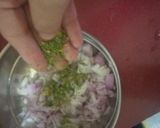 A picture of step 1 of Onion Parantha.