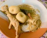 รูปขั้นตอนการทำที่ 4 ของ ขนมจีนน้ำยากะทิใต้