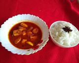 A picture of step 3 of Paneer rogan josh.