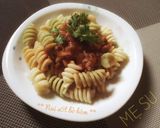 Hình bước làm 3 của món Nui sốt bò bằm - ăn dặm cho bé