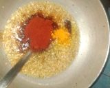 A picture of step 2 of Capsicum onion sabji.