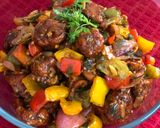A picture of step 11 of Chilli Chicken.