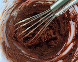 A picture of step 1 of Fudgy Brownie cookies.