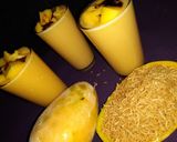 A picture of step 2 of Mango chocolate shake with bhujiya sev.