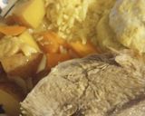 A picture of step 3 of Fruit Glazed Boston Butt Pork Roast with Vegetables and Rice.