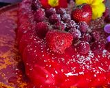 Une image de l'étape 9 de Bavarois à la mousse de framboises et glaçage miroir 😃.