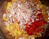 A picture of step 1 of Chat pati Chana chaat.