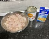 Pas rețetă Penne cu pui și ciuperci 1 fotografie
