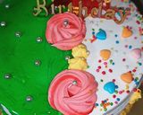 कलरफुल कीवी फ्लेवर केक (colourful kiwi flavour cake recipe in Hindi) रेसिपी चरण 39 फोटो