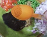 A picture of step 2 of Bhel puri.