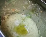 A picture of step 6 of Spinach Hummus Thin Crust Pizza with Hummus Salad.