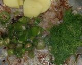 A picture of step 3 of Alu white rice.