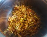 A picture of step 2 of Raw mango sweet takku without oil.