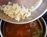 A picture of step 3 of My Mixed Broth Creamed Veggie Soup. ☺.