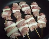 A picture of step 7 of Quick & Budget-Friendly Yakitori Negima in a Skillet.