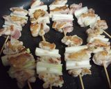 A picture of step 8 of Quick & Budget-Friendly Yakitori Negima in a Skillet.