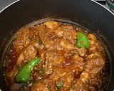 A picture of step 1 of Daigi biryani.