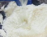 A picture of step 2 of Coconut mithai.
