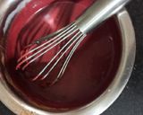 A picture of step 4 of Beetroot red velvet cup cakes.
