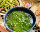 Hình bước làm 3 của món Canh Rau Má Nấu Tôm