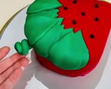 عکس مرحله 3 از دستور کیک فوندانت (توت فرنگی)