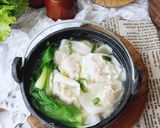 Foto langkah ke 5 dari resep Pangsit Kuah dan sayur.