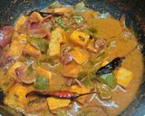 A picture of step 11 of Kadai paneer.